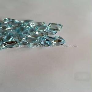 Pierres précieuses aigue-marine en vrac de qualité AAA certifiées IGI naturel excellent lustre bleu couleur mélange taille de forme pour la fabrication de bijoux - Product Image 2