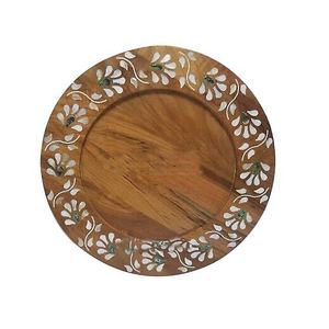 <b>Chocolate</b> Tray with Mother of Pearl Wooden Serving Dish Decorative Tableware for <b>Ramadan</b> Iftar Presentation Elegant Dinnerware - Product Image 2