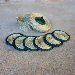 ชุดที่รองแก้วทาสีแบบกำหนดเอง6ชิ้นผลิตภัณฑ์ที่เป็นมิตรต่อสิ่งแวดล้อมทำจากเวียดนามขายส่ง - Product Image 4