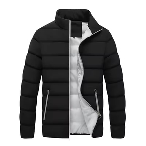 Nueva chaqueta de Otoño Invierno para hombre, cremallera para exteriores, impermeable, con cuello levantado, chaquetas cálidas para hombre, chaqueta de burbujas, ropa de calle 2026 - Product Image 2