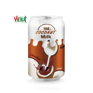 330ml VINUT Pode (Estanhado) Exportadores de Coco leite com Chocolate amostra grátis Sem conservantes-Low Carb Certificado Halal Vietnam