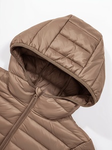 Women <b>Winter</b> Raw Puffer Jacket High Quality <b>Thick</b> Warm Stylish Fashionable Lightweight Canvas Puffer <b>Coat</b> with Zipper Closure - Product Image 4