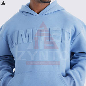 Sweats à capuche gaufrés de qualité supérieure, impression personnalisée, respirants, en coton mélangé, confortables et élégants pour hommes - Product Image 6