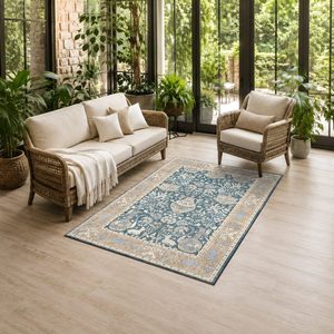 <b>RUGS</b> DEPOT LXDP-0173 Wholesale Grey Silver Traditional Medallion Digital Printed Machine Washable Chenille Area <b>Rug</b> <b>Non</b> <b>Slip</b> - Product Image 6