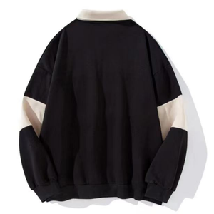 Camiseta Jersey de Manga Larga a Rayas Unisex de 280G Directo de Fábrica, Estilo Polo de Alta Calidad en Tallas Grandes - Product Image 4