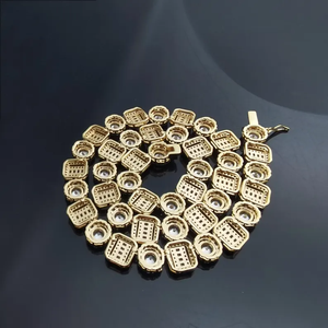 Cadena DE TENIS cultivada en laboratorio clásica de 2,5mm, plata, oro de 10K, Diamante Rectangular, moda para hombres en negrita para bodas, regalos hechos PT950 - Product Image 6