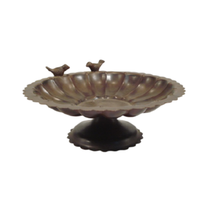 Bain d'oiseaux en cuivre avec finition lisse fabriqué à la main Look moderne Taille et forme personnalisées pour balcon de jardin Utilisation extérieure décorative - Product Image 2