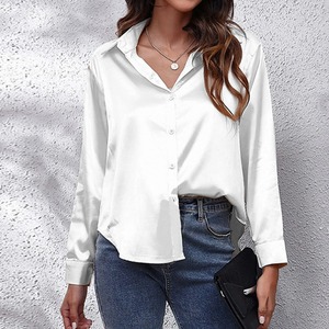 Blusa de manga corta informal de viajero Vintage para mujer, camisa con botones de solapa estampada a cuadros para fiestas con logotipo frontal de primavera y verano - Product Image 3
