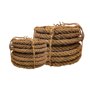 Cuerda de coco de alta calidad TWINE TWISTED/PALM MAT Cuerda de yute Cuerda de pesca 100-200mm Vietnamita Hecho a mano para usos ecológicos - Product Image 1