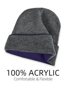 Gorros con puños acrílicos superventas con logotipo personalizado Fabricante de gorros de hombre Gorro de punto Jacquard Sombreros de invierno - Product Image 4