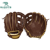 Gant de baseball professionnel en cuir personnalisé OEM pour jeunes et adultes, pour lanceurs droitiers, imperméable, respirant, isolé et anti-UV