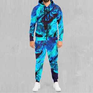 Survêtement à sublimation avec sweat à capuche zippé et pantalon doté de deux poches latérales Option design personnalisé disponible - Product Image 3