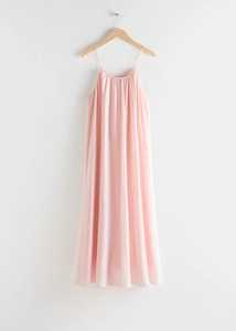 ชุดเดรสยาวเต็มตัวคอกลมผ้าเรยอนสีชมพูสำหรับผู้หญิงชุดเดรสแม็กซี่แขนกุดสไตล์โบฮีเมียนลำลองทรงหลวมสำหรับ100% ฤดูร้อน - Product Image 3