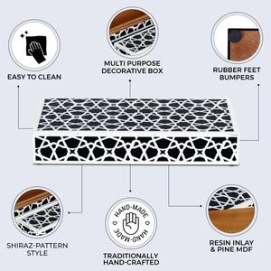 Bone Inlay <b>Jewelry</b> <b>Organizer</b> Box Artisan Crafted - Product Image 2