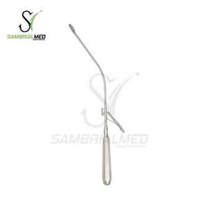 Miroir laryngé Offre Spéciale Michel avec poignée Miroir mobile en acier inoxydable et verre, 25 cm - 9 3/4 "Diamètre du miroir 16 mm - Product Image 2