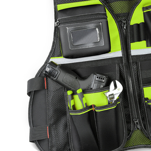 Công cụ <span class=keywords><strong>vest</strong></span> với túi khoan điện & túi dây kéo, kích thước điều chỉnh <span class=keywords><strong>vest</strong></span> với nhiều túi, lưới làm mát - Product Image 4