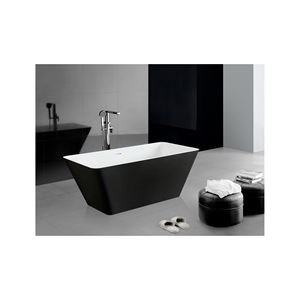 อ่างอาบน้ำหินอ่อนหินสไตล์ดั้งเดิมในร่มแบบตั้งฟรีพร้อมที่ระบายน้ำสำหรับแช่อ่างอาบน้ำ - Product Image 2