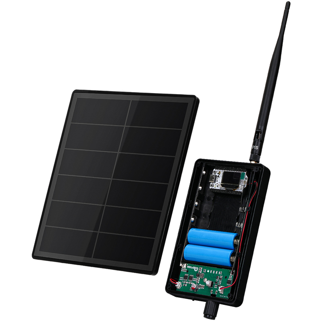 Meshtastic Esp32 V3 Loar Module 915mhz Antenna Solar Lora Radio Node With D5 Solar Panel 18650 Battery for Lorawan Gateway