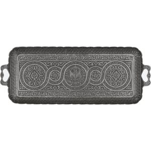 Plateau de service élégant et durable en métal poli miroir pour boissons collations décor à la maison élégant - Product Image 4