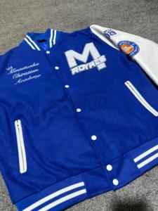 Veste unisexe à manches en cuir personnalisée Broderie chenille Vente en gros Bomber universitaire décontracté Letterman Design pour hommes femmes Toile - Product Image 6