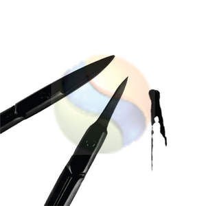 Ciseaux à cuticules de salon d'élite, super tranchants, pointe en forme de flèche, design multicolore, ciseaux à cuticules incurvés de luxe, ultra-tranchants, pointe en forme de flèche - Product Image 5