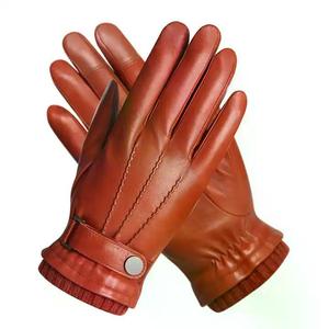 Nouveauté, style tendance, mitaines de luxe, gants d'hiver, poignets en fourrure de renard, gants en cuir d'agneau d'hiver pour l'extérieur avec logo personnalisé - Product Image 1