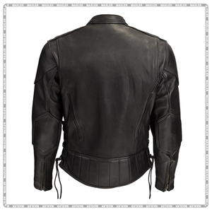 Customize Genuine Leather Windproof <b>Plus</b> <b>Size</b> Motorcycle Racing <b>Jacket</b> for Riders Comfortable Motorbike Riding <b>Jackets</b> - Product Image 2
