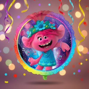 Globo de Aluminio de Trolls de 43 cm, Decoraciones para Fiestas, Bolsa de 2 Piezas - Product Image 3
