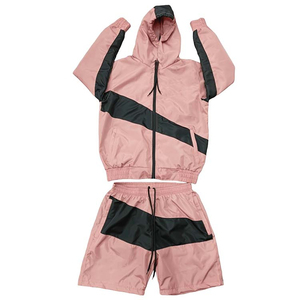 ชุดวิ่งแฟชั่นสำหรับผู้ชายชุดเสื้อกันลมกางเกงขาสั้นเสื้อกันลมสะท้อนแสงสำหรับผู้ผลิตเสื้อผ้า - Product Image 1