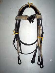 Cabezal de Cuero Personalizado Estilo Western para Montar a Caballo, Tejido en Cuero Crudo, Color y Tamaño Personalizables, Producto Ecuestre - EQUIHAWK MVE-1129 - Product Image 5