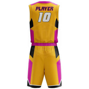Uniforme de Baloncesto de Tela Suave 100% Poliéster en Colores Atractivos, Uniforme de Baloncesto de Buena Calidad con Estampado Completo - Product Image 3
