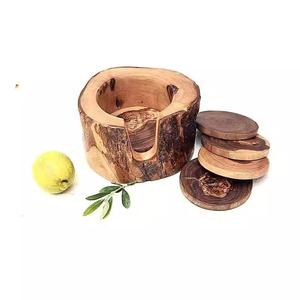 Posavasos Redondo Ecológico de Madera de Tilo con Diseño Geométrico y de Constelaciones Grabado con Láser para Fiestas - Product Image 5