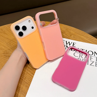Funda de Teléfono TPU de Lujo en Colores Pastel para 17/16/15/14/13/12/11 Pro Max, Acabado Mate Antichoque, Tacto Suave, Diseño de Paisaje Urbano