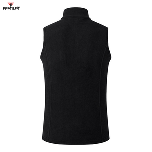 เสื้อกั๊กขนสัตว์ราคาถูก สีพื้น กันลม สำหรับฤดูใบไม้ร่วง คอตั้ง ไม่มีแขน ขาย - Product Image 2