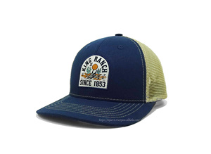 Chapeau de sport vintage tendance et élégant, fabriqué au Vietnam, casquette de camionneur en coton confortable, logo réglable pour une utilisation décontractée à la plage - Product Image 3