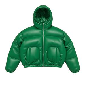 เสื้อโค้ทกันลมมีฮู้ดสำหรับฤดูหนาว ขายดี ผ้ามันเงา แจ็คเก็ตพัฟเฟอร์หนาสำหรับกิจกรรมกลางแจ้ง เสื้อแจ็คเก็ตขนเป็ดสำหรับผู้ชาย - Product Image 4