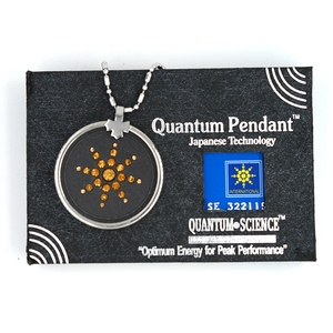 Pendentif en cristal Collier rond en argent Énergie scalaire quantique Pierre de lave bleue Pendentif en acier inoxydable Science <span class=keywords><strong>New</strong></span> Designs - Product Image 5