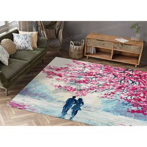 Tapis imprimé en 3D de la Tour Eiffel de Paris, décoration d'entrée de paysage moderne personnalisée, tapis fin non tissé - Product Image 5