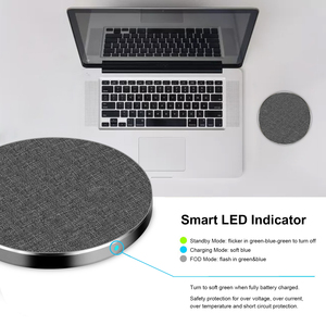 Phổ điện thoại di động sạc pad với ánh sáng LED Loại C 15W nhanh chóng kích hoạt sạc không dây cho Apple Samsung - Product Image 6