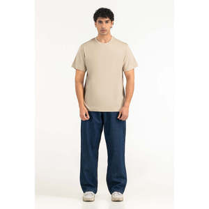 Camiseta Unisex de Corte Regular, 100% Algodón Jersey, Ecológica y Transpirable, al por Mayor, Premium, Lisa, Fabricante OEM, Ropa Personalizada - Product Image 4
