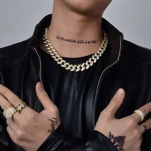 Cadena de Eslabones de Plata de Ley 925 para Hombre, Unisex, Chapada en Oro Sólido, con Diamantes Moissanite VVS, Estilo Hip-Hop, Cadenas Finas, Collares - Product Image 6