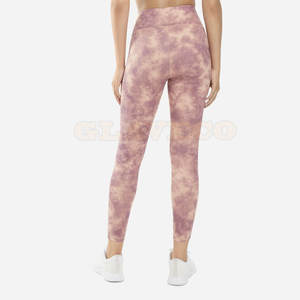 Leggings de yoga pour femmes les plus vendus, design de logo personnalisé, spandex/polyester de haute qualité, respirant, séchage rapide, taille élastique - Product Image 4