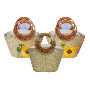 Producto caliente Bolsas de asas de jacinto de agua hechas a mano para un estilo naturalmente sofisticado con alta calidad y buen precio - Product Image 1