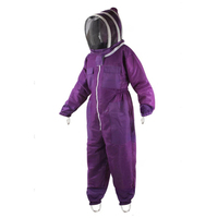 OEM hizmeti Ultra 3 katmanlı arıcılık kıyafeti Polyester örgü yüksek kaliteli fermuar yumuşak kumaş arıcılık kıyafeti