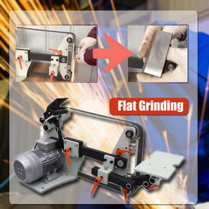 Lijadora de Banda Eléctrica 2x72 con 3 Ruedas de Pulir, Velocidad Variable, Lijadora de Banda para Metal de Banco, Afilador de Cuchillos Multiángulo, Máquina Pulidora - Product Image 5