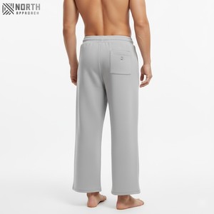 กางเกงวอร์มขากว้างสำหรับผู้ชายกางเกงวิ่งขายาวตรงผ้าคอตตอนสำหรับ100% - Product Image 6
