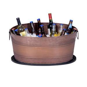 Elegant handcrafted hammered copper ice bucket with premium antique design and durable structure for long lasting use - Product Image 6