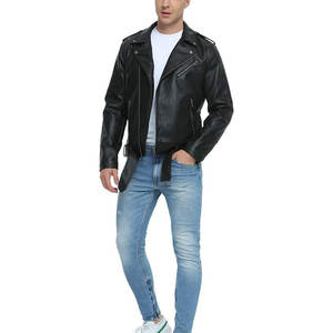 Pakistán Venta al por mayor Chaquetas de cuero Fabricante Cinturón Lado Casual Chaqueta de cuero Oem Diseño Chaqueta para hombre - Product Image 2