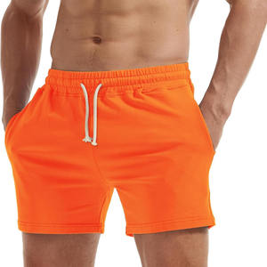 Pantalones cortos de cintura media personalizados para hombre, 100% algodón, deportes atléticos, forro polar, comodidad, cintura elástica, patrón sólido, estilo informal, pantalones cortos de gimnasio - Product Image 1