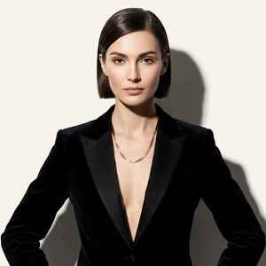 Premium Gold Plated Gold Tone <b>Chain</b> Necklace Flat Smooth Fluid Minimal Sleek Design Elegant Fashion Jewelry for Women - Product Image 3